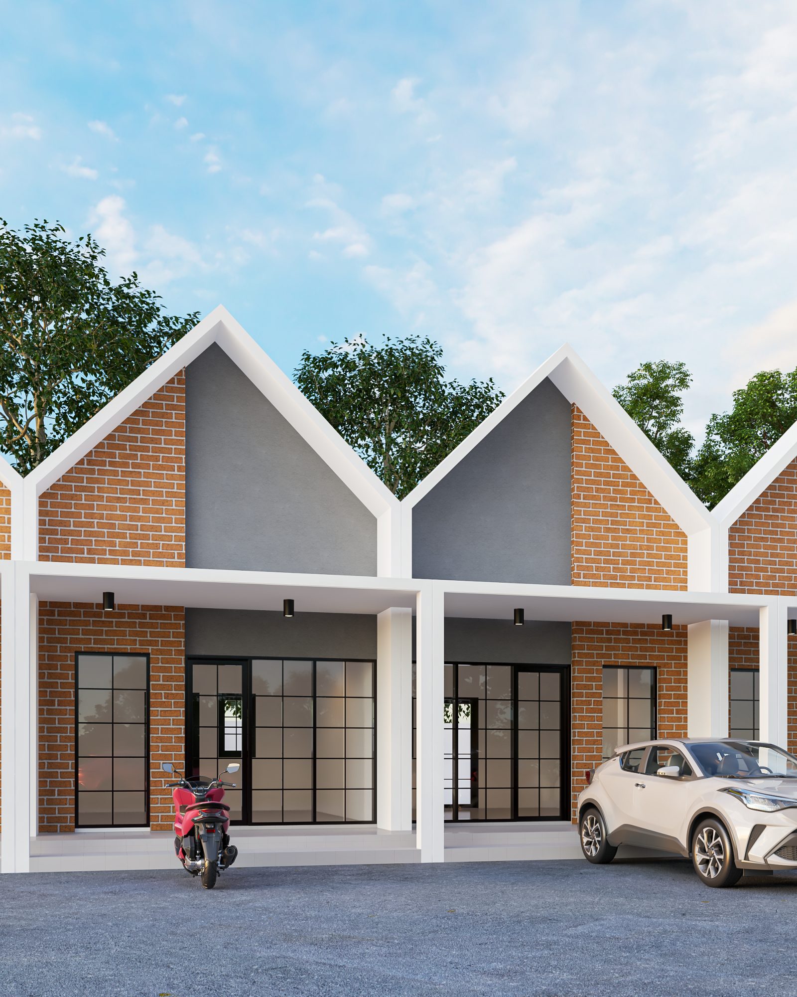 Render Tipe Kios 36/60 di Bukit Cilegon Asri