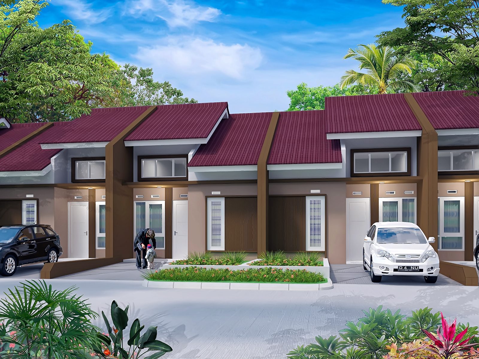 Render Tipe New Dahlia 30/60 di Bukit Cilegon Asri