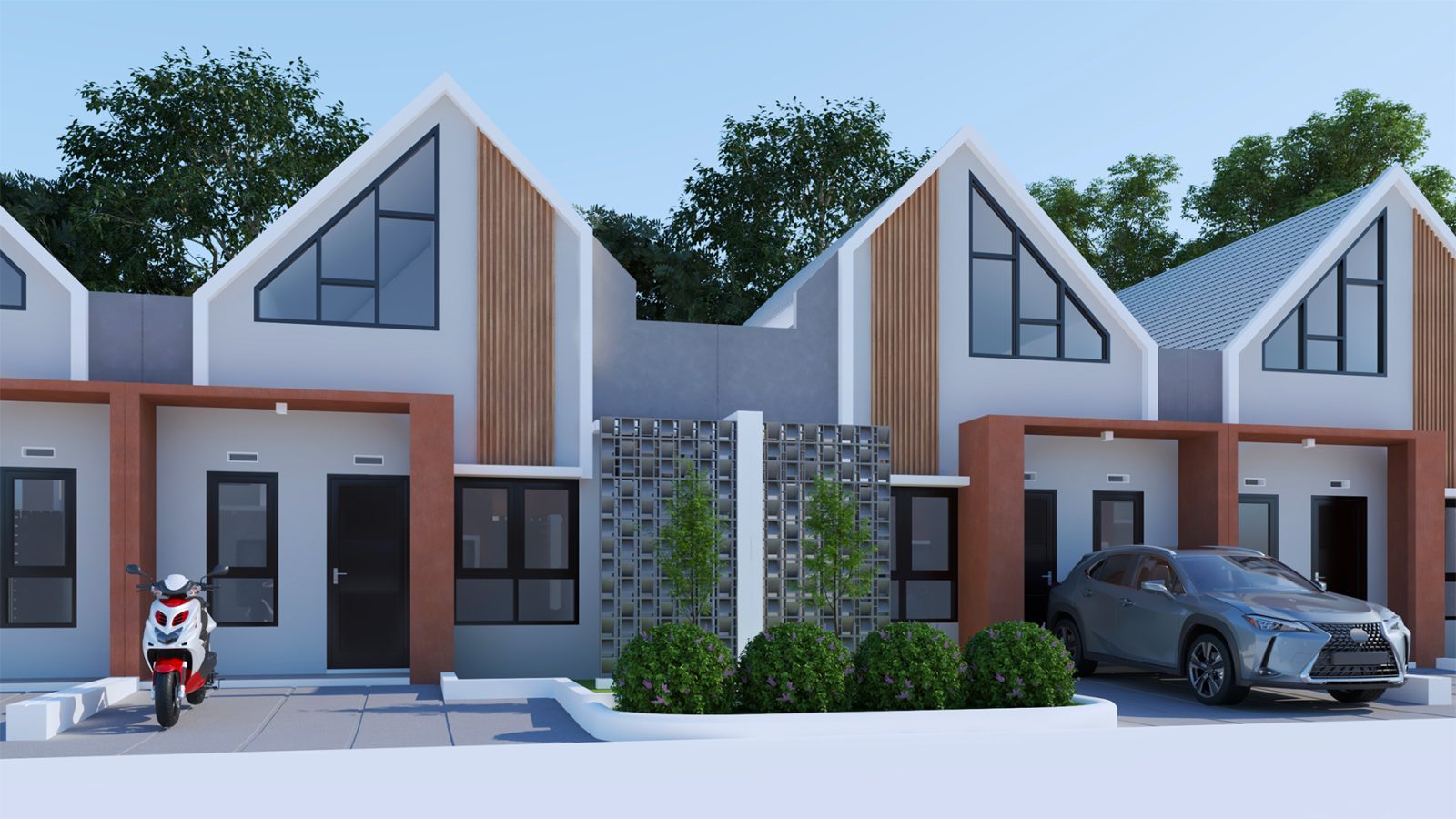Render Tipe CHRYSANT 43/72 di Griya Adika Narama