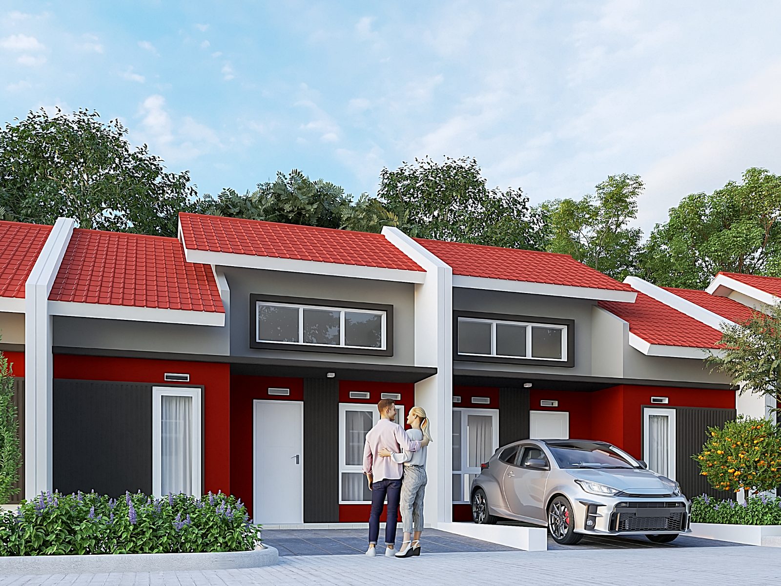 Render Tipe NEW MAWAR 30/60 di Puri Delta Angsana