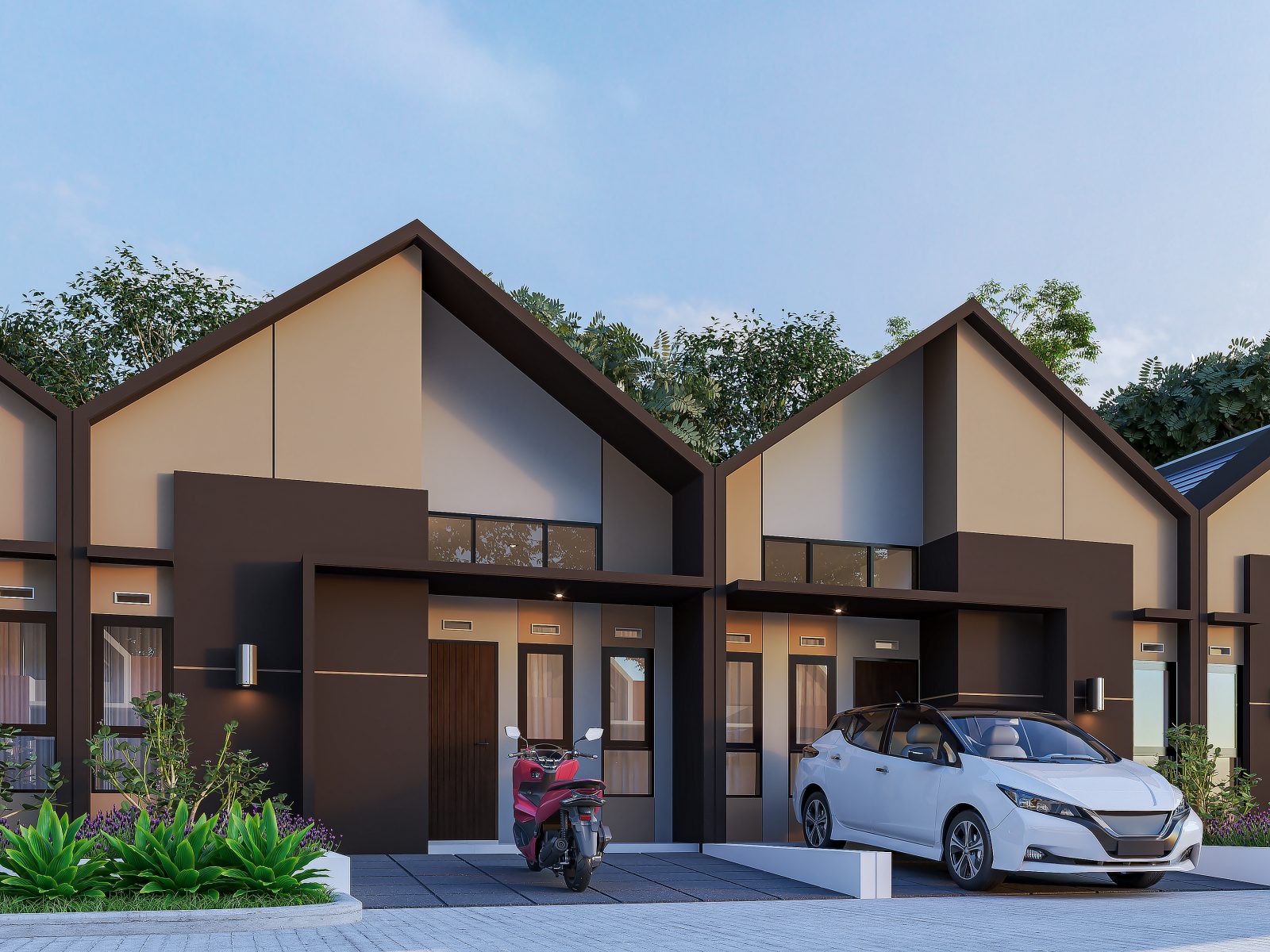 Render Tipe Chrysant 30/60 di Puri Delta Tigaraksa