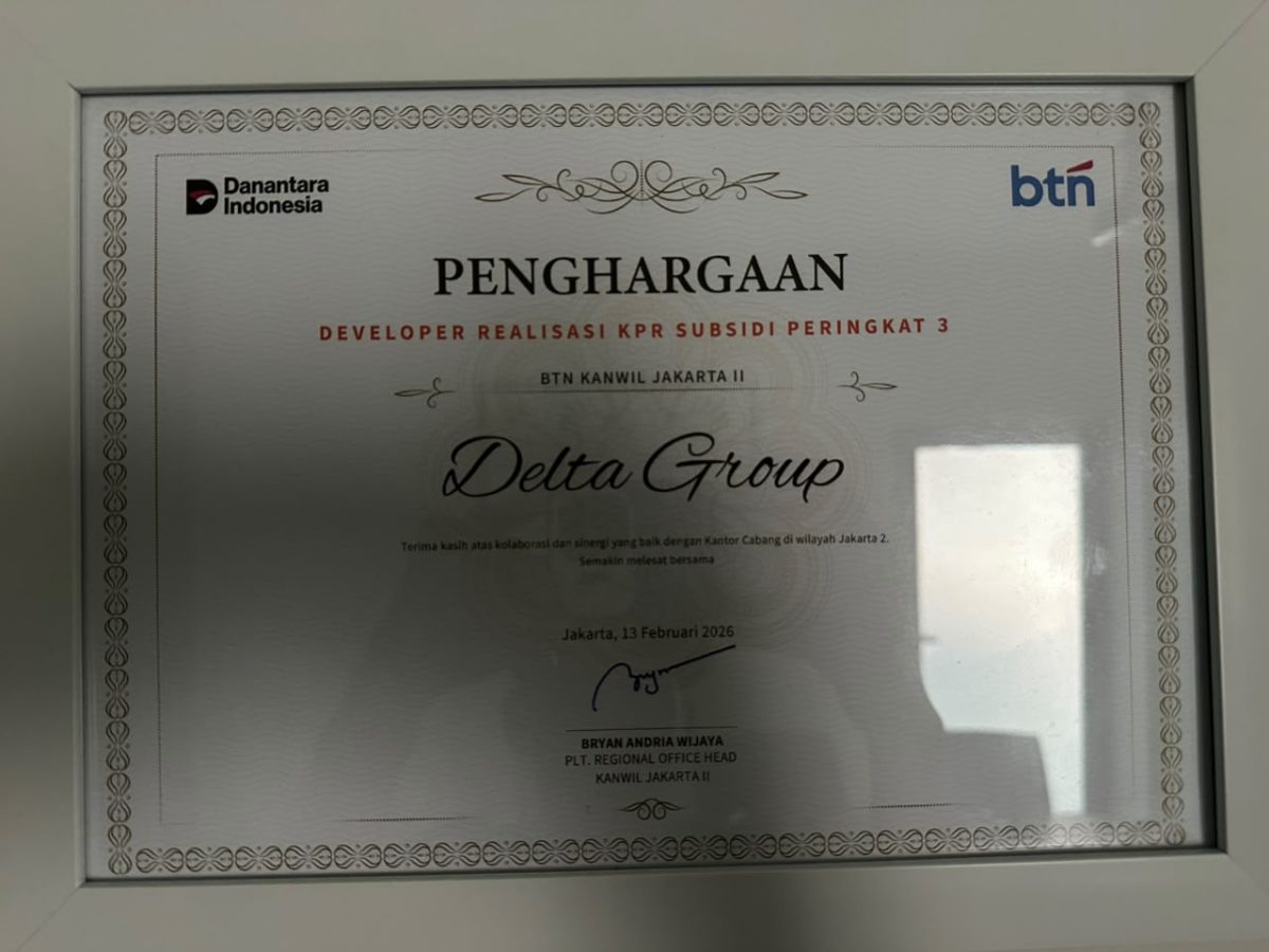 Piala Developer Realisasi KPR Subsidi Peringkat 3